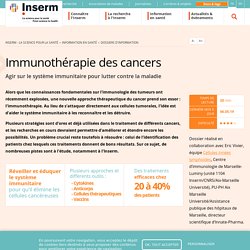 Immunothérapie des cancers