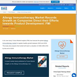 Allergy Immunotherapy Market: Sales through Hospital and Online Pharmacies Surge