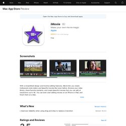 ‎iMovie on the Mac App Store