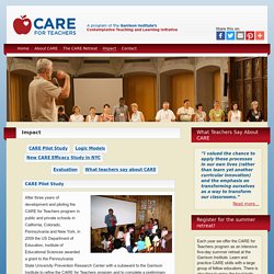 Impact - CARE for Teachers
