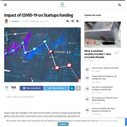 Impact of COVID-19 on Startups Funding