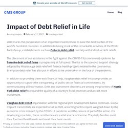 Impact of Debt Relief in Life – CMS GROUP