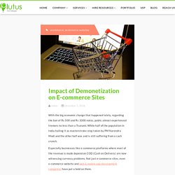 Impact of Demonetization on E-commerce Sites