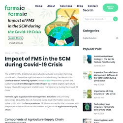 Impact of FMS in the SCM during Covid-19 Crisis : Farmsio - Agri Solution