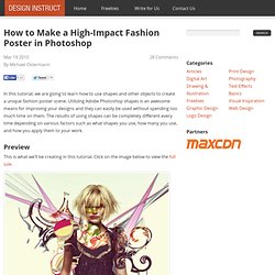 How to Make a High-Impact Fashion Poster in Photoshop