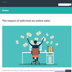 The impact of web host on online sales