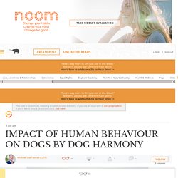 IMPACT OF HUMAN BEHAVIOUR ON DOGS BY DOG HARMONY