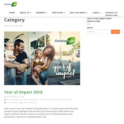 Impact Investing – Christian Super