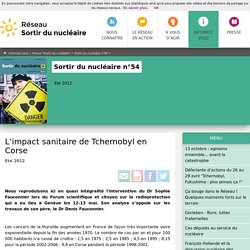 L’impact sanitaire de Tchernobyl en Corse