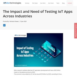 The Impact and Need of Testing IoT Apps Across Industries