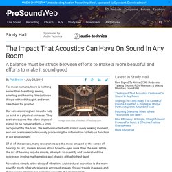 The Impact That Acoustics Can Have On Sound In Any Room