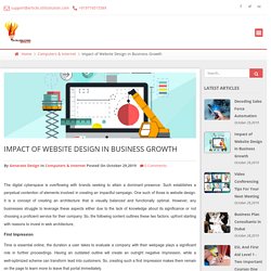Impact of Website Design in Business Growth