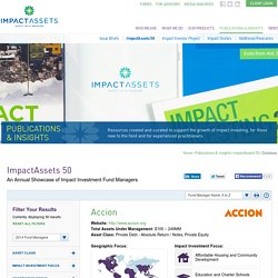 Impact Assets Database