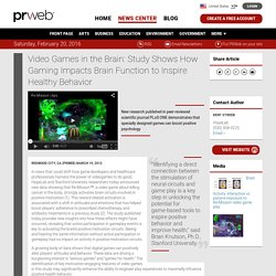 Video Games in the Brain: Study Shows How Gaming Impacts Brain Function to Inspire Healthy Behavior