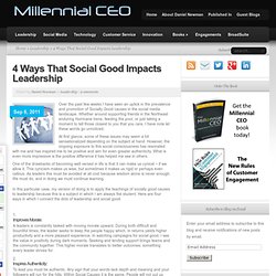 4 Ways That Social Good Impacts Leadership