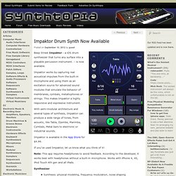 Impaktor Drum Synth Now Available