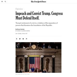 Impeachment Would Defend Congress Against Trump