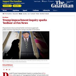 Trump impeachment inquiry sparks 'bedlam' at Fox News