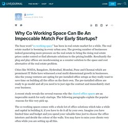 Why Co Working Space Can Be An Impeccable Match For Early Startups?: quixtart