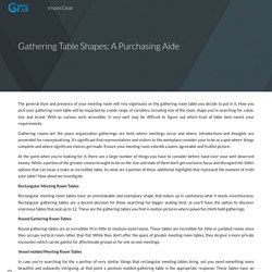 Gathering Table Shapes: A Purchasing Aide