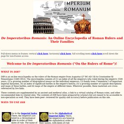 De Imperatoribus Romanis Roman History Roman Roman Empire Imperator Basileus De Imperatoribus Romanis Encyclopedia Byzantine