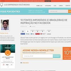 10 Fontes Imperdíveis (e Brasileiras) de Inspiração no Facebook