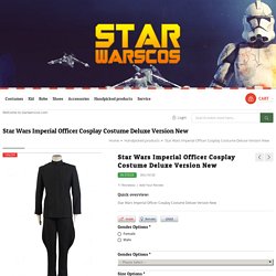 Star Wars Imperial Officer Uniform Costume Deluxe Version NEW