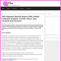 Bio-implants Market Report 2020, Global Industry Analysis, Trends, Share, Size, Growth And Forecast