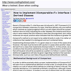 How to Implement IComparable<T> Interface in Base and Derived Classes