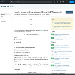 control - how to implement tracking problem with PID controller - Robotics Stack Exchange