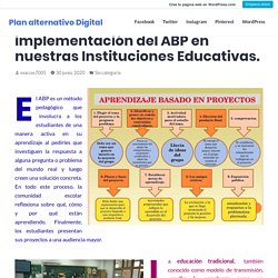 De que manera impacta la implementación del ABP en nuestras Instituciones Educativas. – Plan alternativo Digital