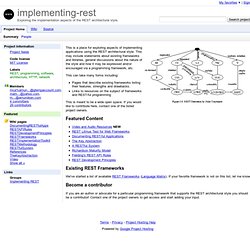 implementing-rest - Project Hosting on Google Code