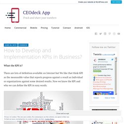 How to Develop and Implementation KPIs in Business? – CEOdeck App