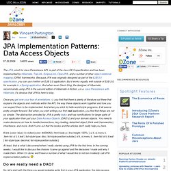 JPA Implementation Patterns: Data Access Objects