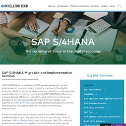 SAP S/4HANA Implementation and Migration Services