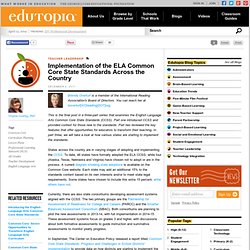 Implementation of the ELA Common Core State Standards Across the Country