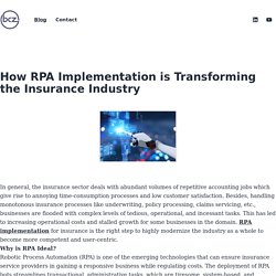 How RPA Implementation is Transforming the Insurance Industry – Software Development company