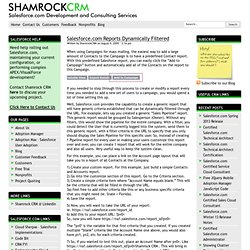 Shamrock CRM - Salesforce.com Consulting, Implementations and Web Development