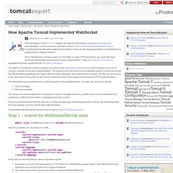How Apache Tomcat Implemented WebSocket