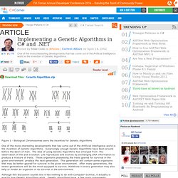 Implementing a Genetic Algorithms in C# and