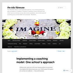 Implementing a coaching model: One school’s approach