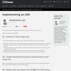 Tip 66: Implementing an LMS