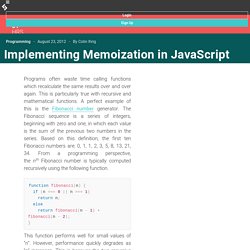 Implementing Memoization in JavaScript — SitePoint