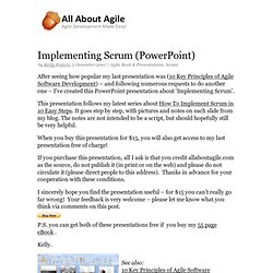 Implementing Scrum – PowerPoint Presentation