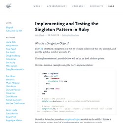 Implementing and Testing the Singleton Pattern in Ruby