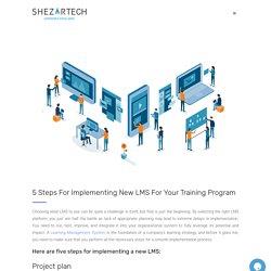 5 Steps For Implementing New LMS For Your Training Program