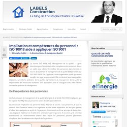 Implication et compétences du personnel : ISO 10018 aide à appliquer ISO 9001