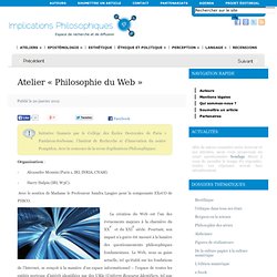 Atelier « Philosophie du Web »