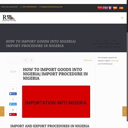 import procedure in Nigeria