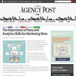 The Importance of Data and Analytics Skills for Marketing Hires